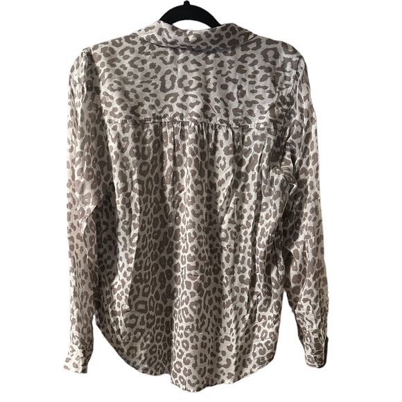 Lucky Brand Animal Print Long Sleeve Shirt M - Picture 2 of 3